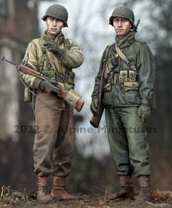 Alpine Miniatures 1/35 WWII US Infantry Set (2 figures)