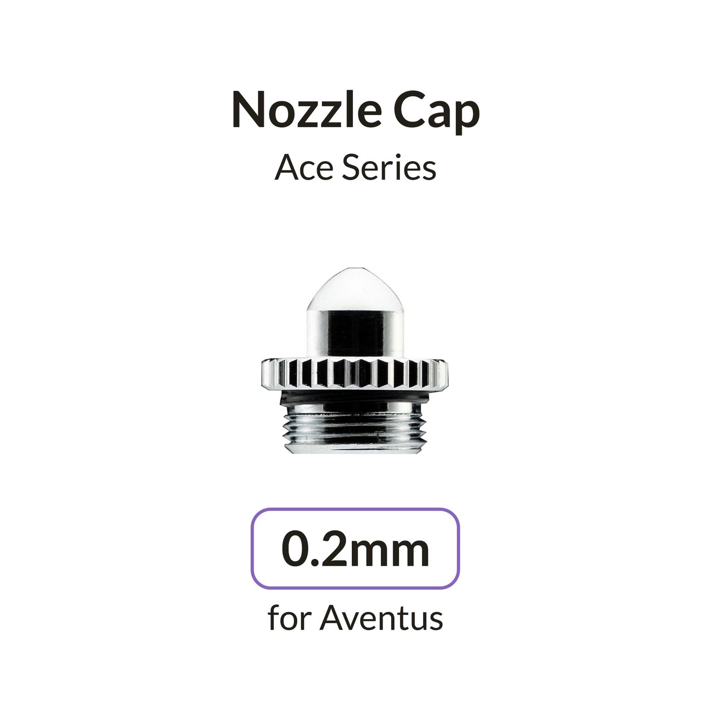 Gaahleri Aventus 0.2 mm Nozzle Cap for precision airbrush spray control