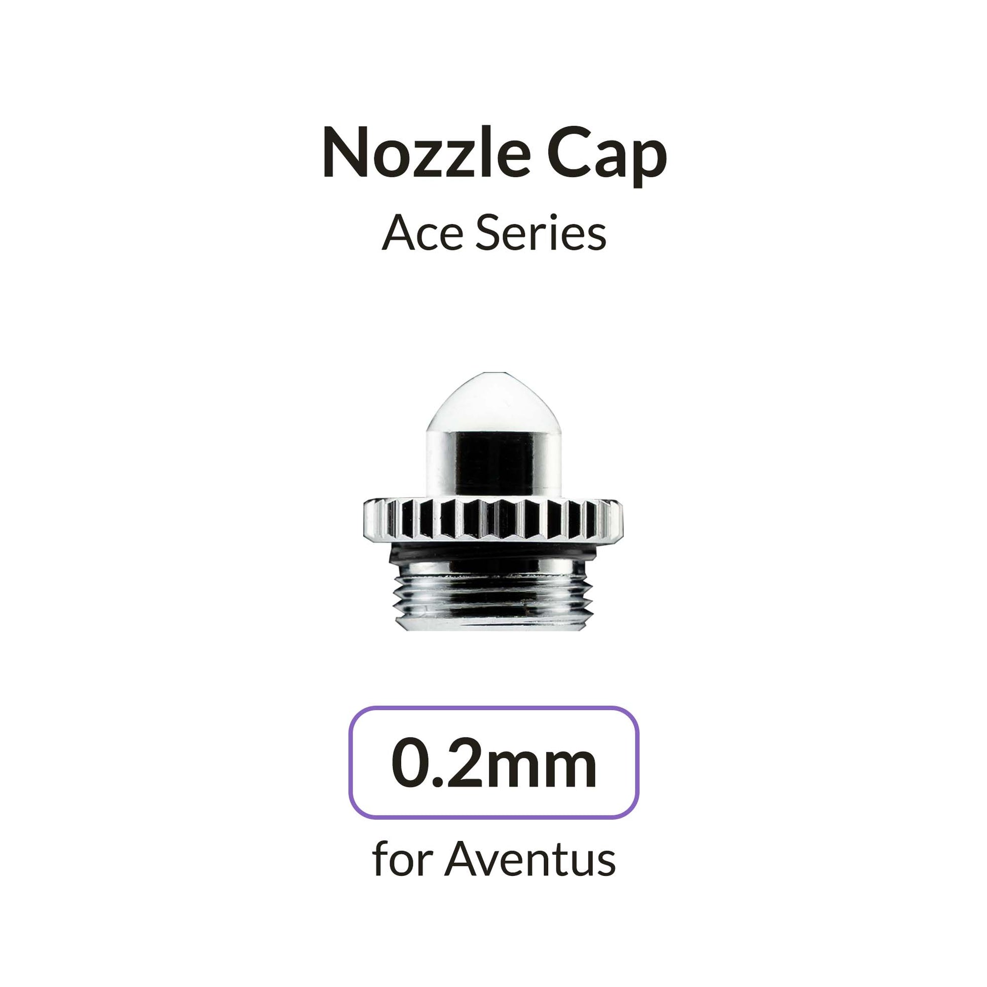Gaahleri Aventus 0.2 mm Nozzle Cap for precision airbrush spray control