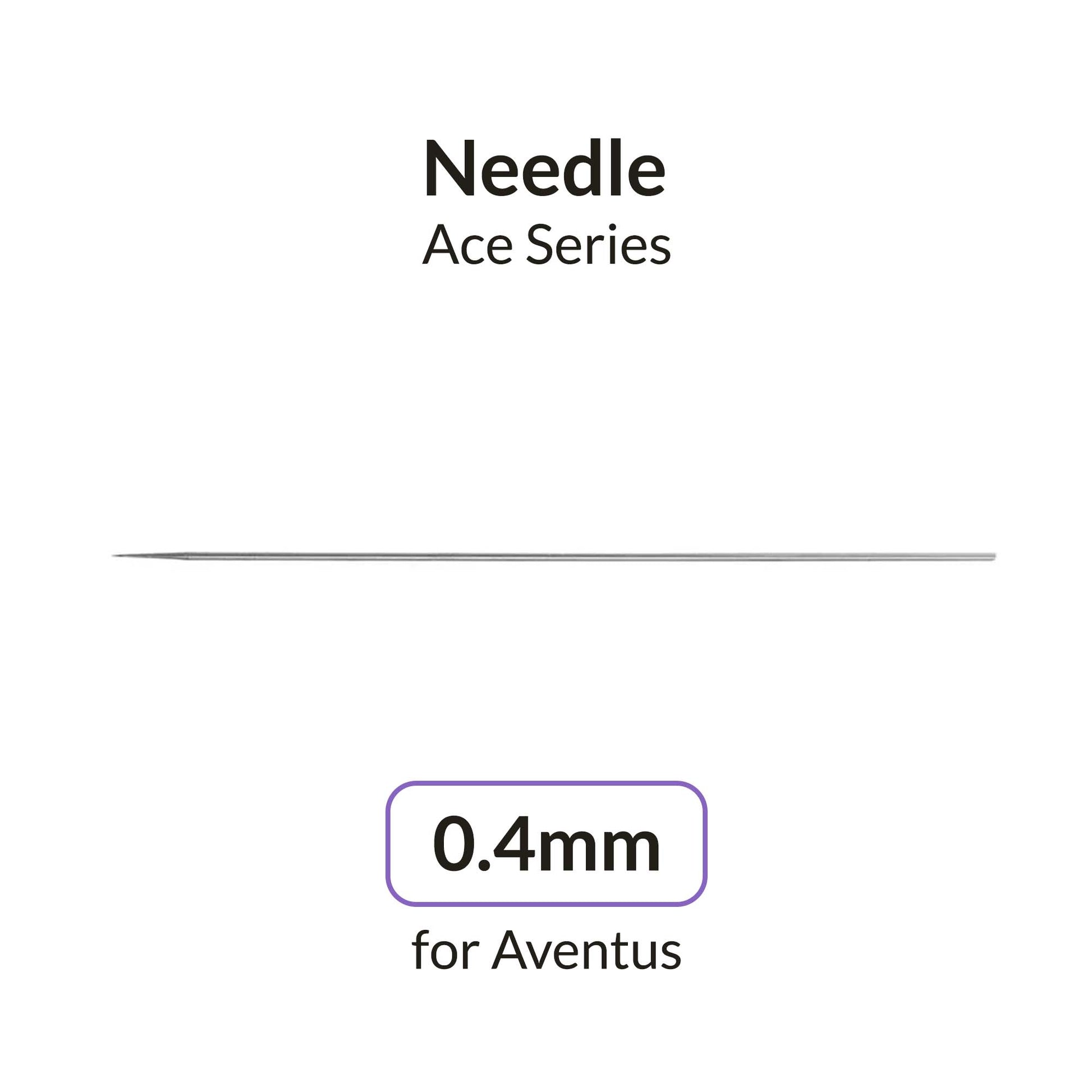 Gaahleri Aventus 0.4 mm airbrush precision needle for medium-to-general-purpose paint flow.
