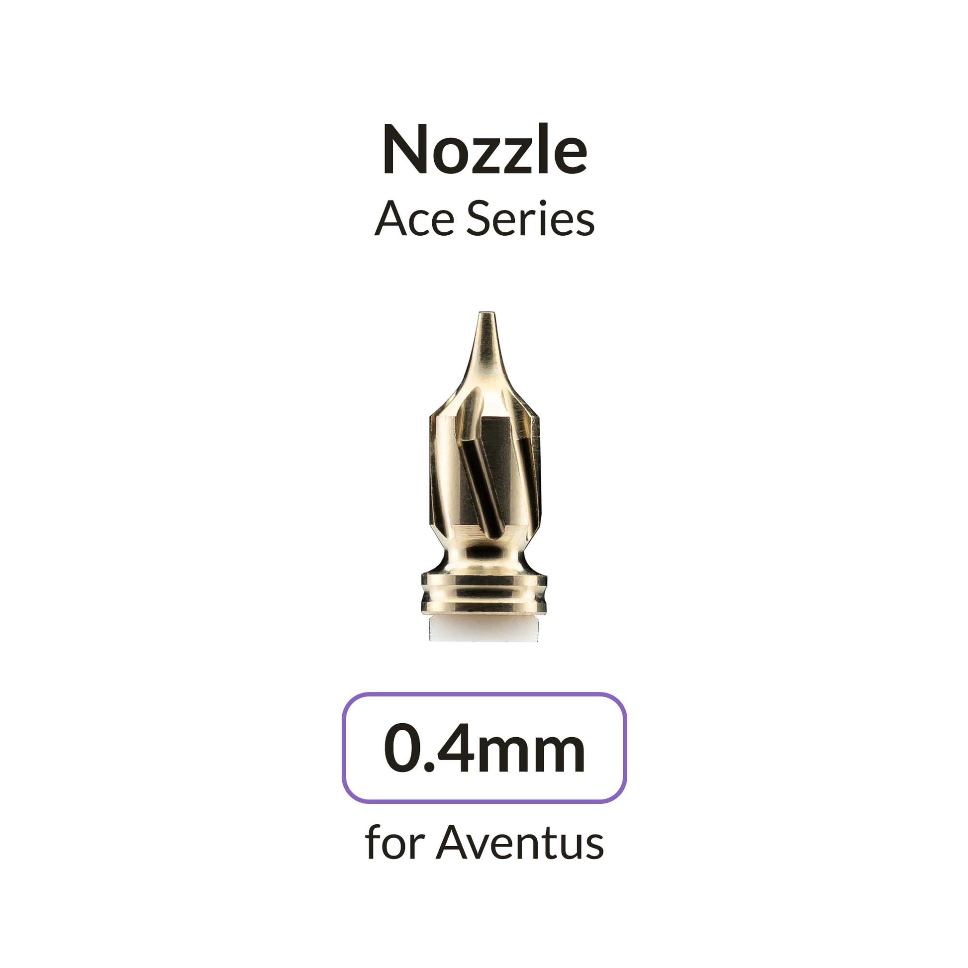 Gaahleri Aventus 0.4 mm Vortex Nozzle — precision airbrush nozzle for smoother spray and broader coverage