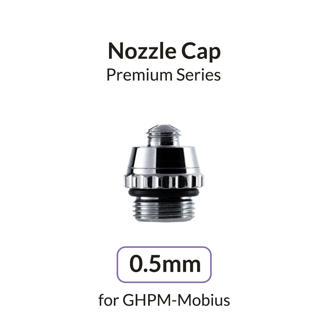 Gaahleri 0.5 mm Airbrush Nozzle Cap for Mobius – precision replacement cap ensuring stable spray pattern and perfect fit for 0.5 mm Mobius airbrush setups.