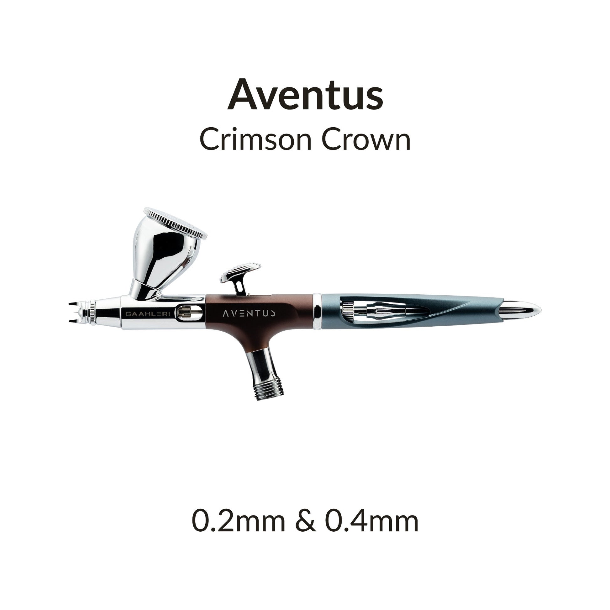 Aventus Crimson Crown airbrush with deep-red anodized aluminium body