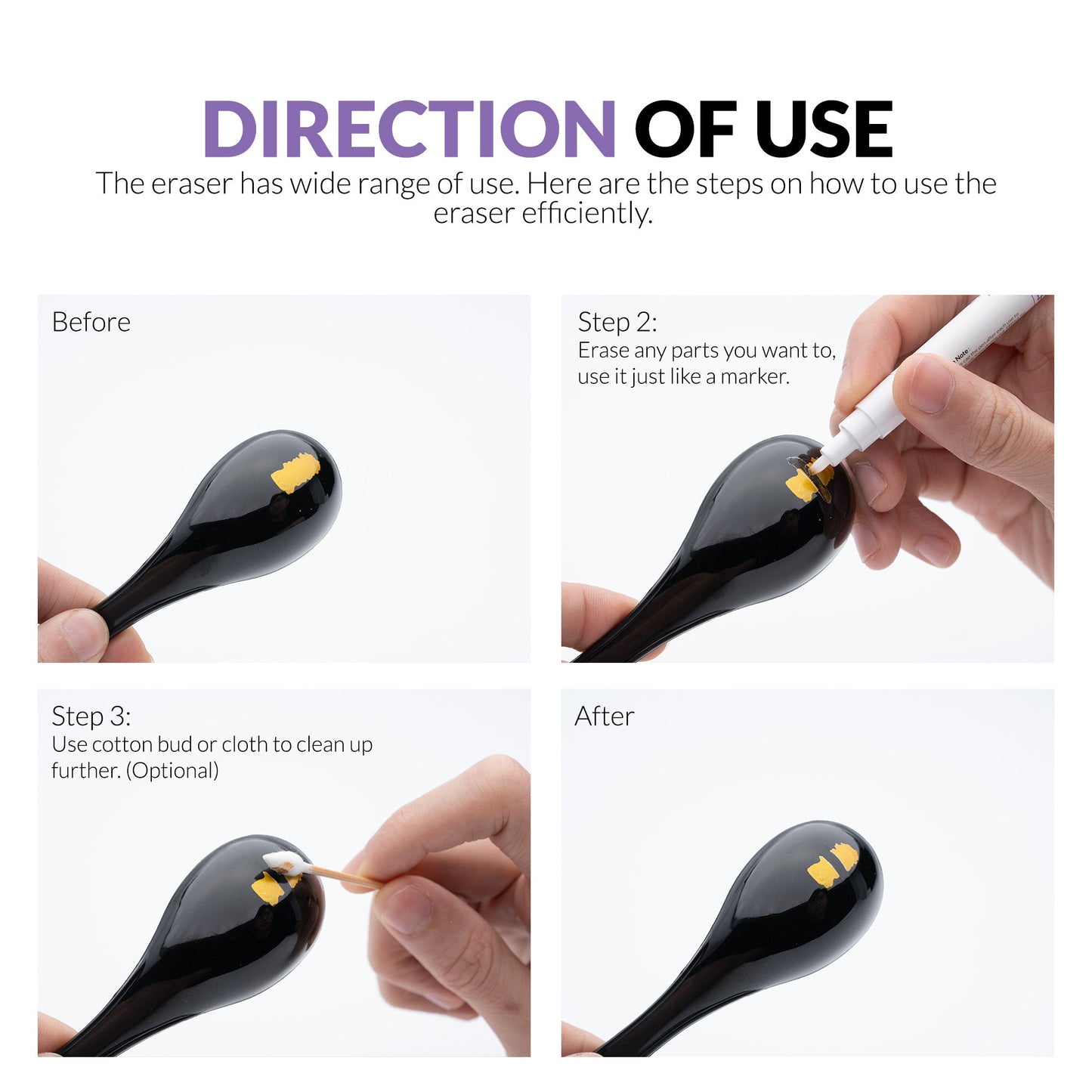 Gaahleri Metallic Series Marker Eraser  X 2