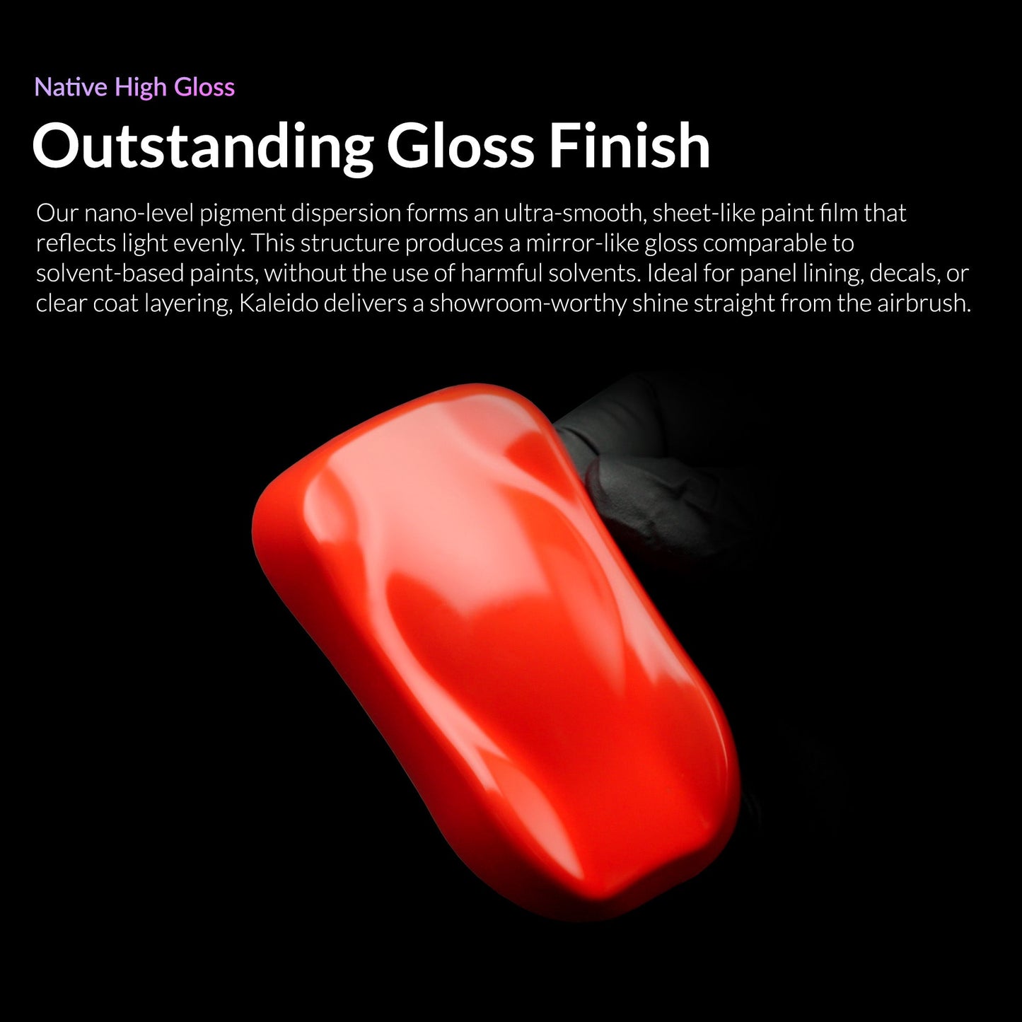 Kaleido Colorworks K011 Shine Red 20 ml – Water-Based Acrylic Airbrush Paint