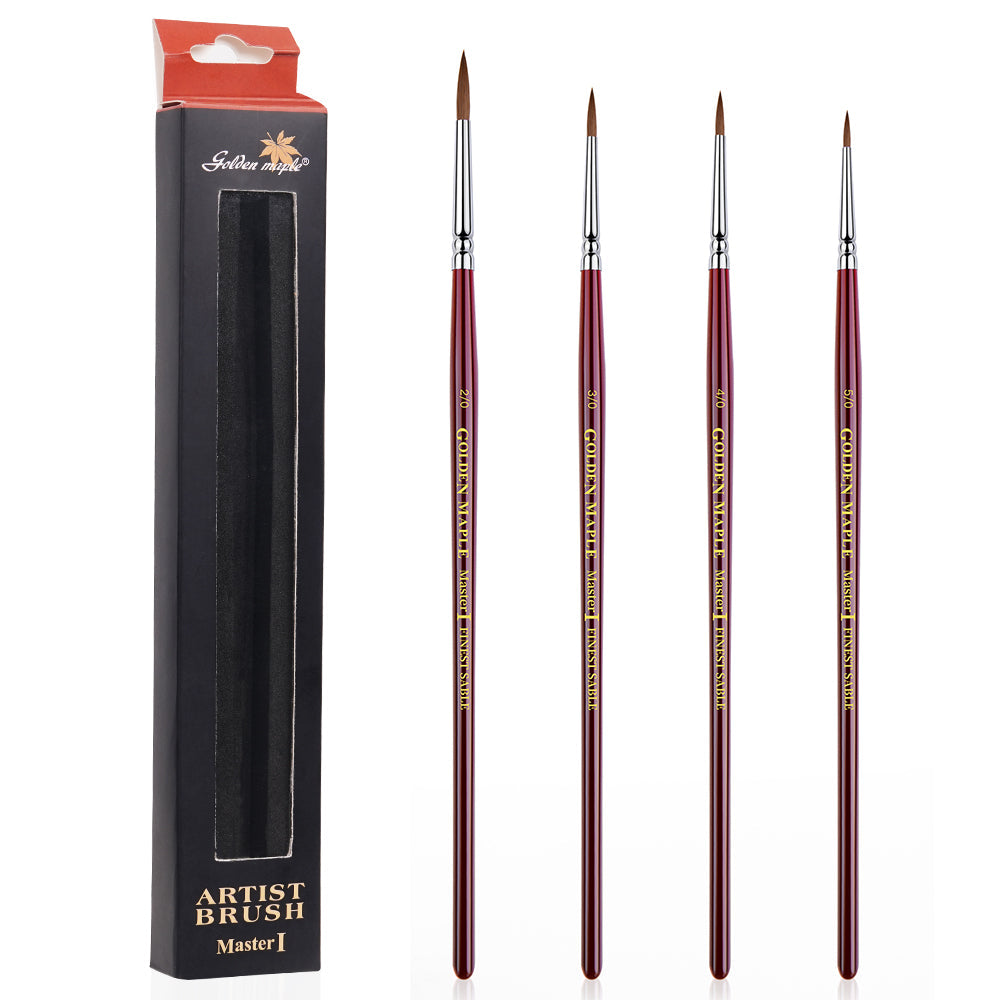 Golden Maple Master Ⅰ: Kolinsky Sable Miniature Detail Brushes