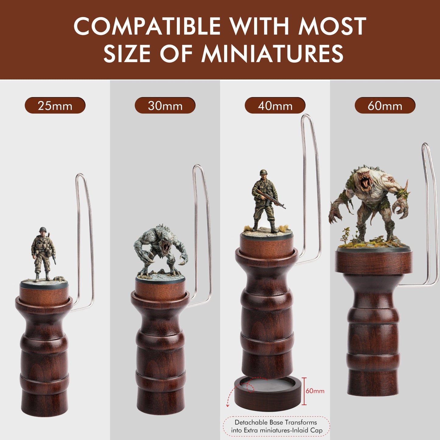 Golden Maple  Miniature Painting Holder, Painting Handle for Miniautre Painting