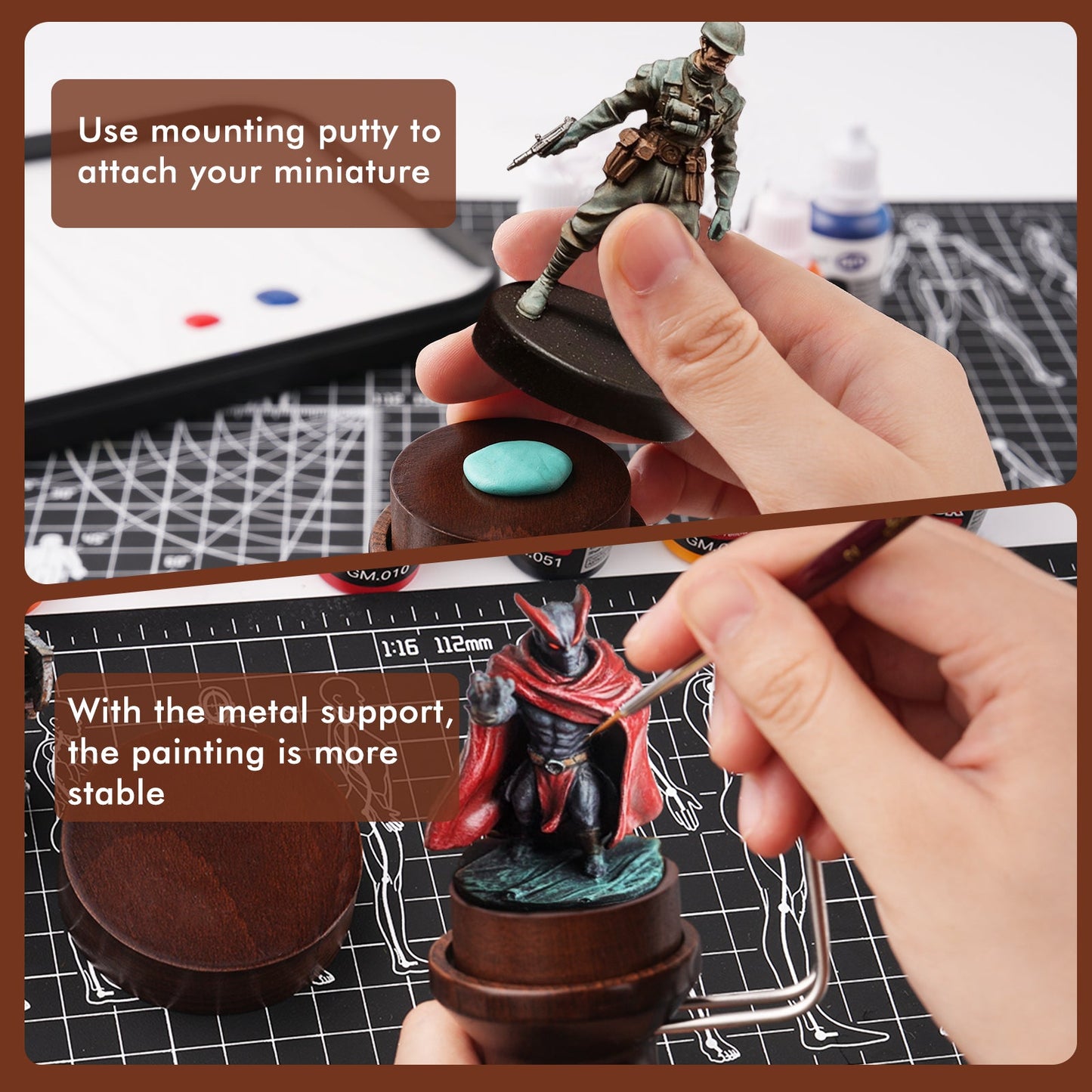 Golden Maple  Miniature Painting Holder, Painting Handle for Miniautre Painting