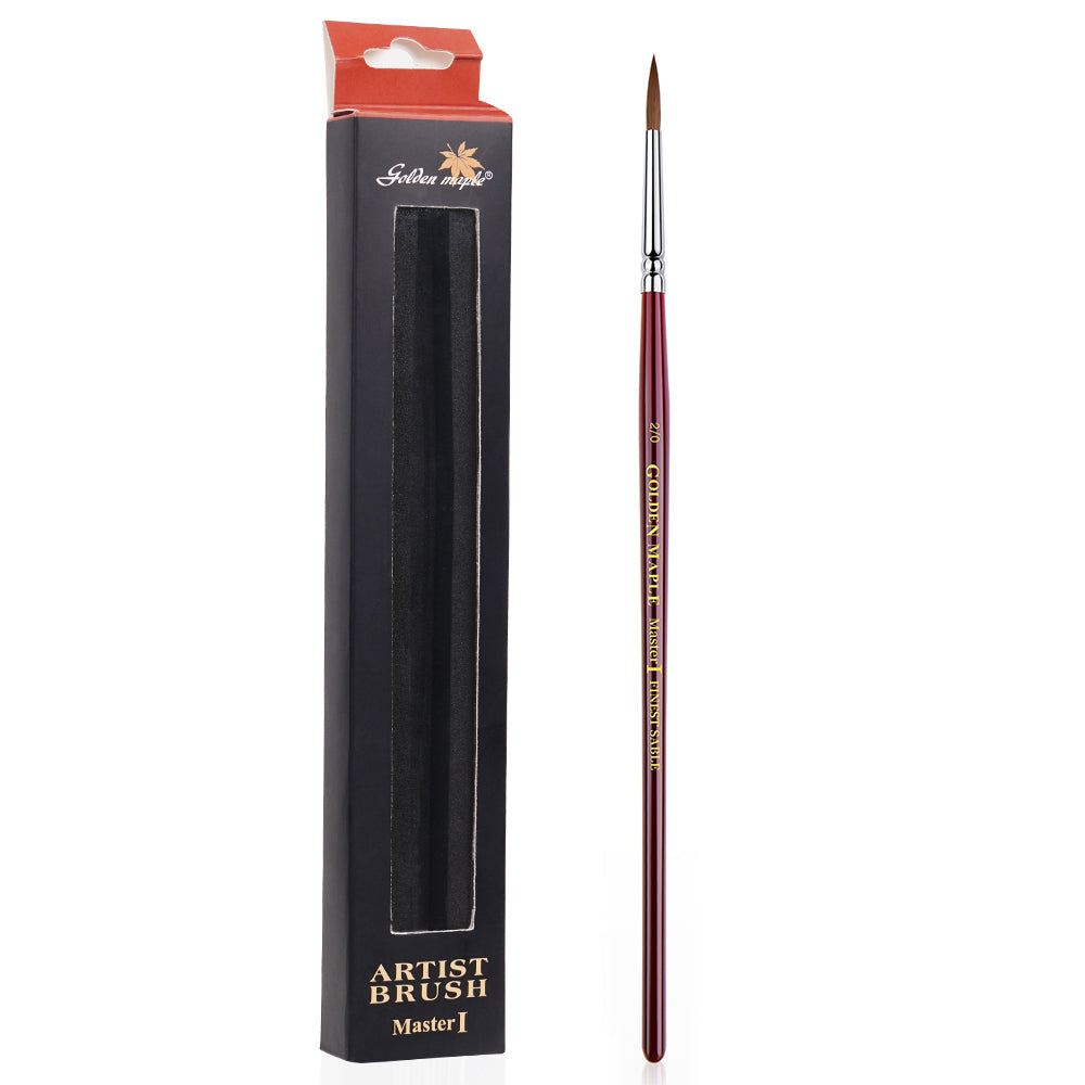 Golden Maple Master I Kolinsky Sable Miniature Detail Brushes — premium natural sable detail brushes for miniature painting, scale models and fine detail work.