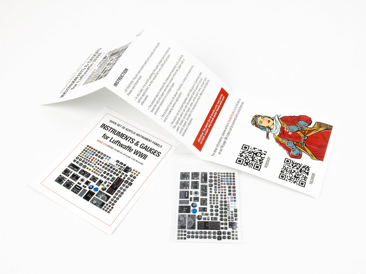 Red Fox Studio 1/32 Instruments & Gauges Set for Luftwaffe WWII RFSQS-32186