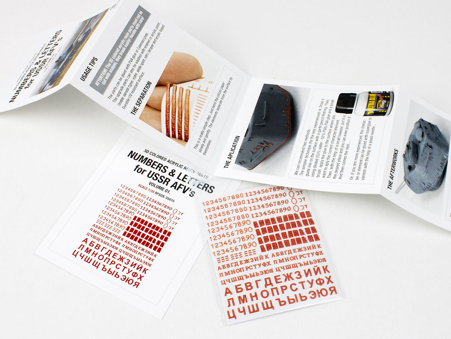 Red Fox Studio 1/35 Numbers & Letters for USSR AFV's Vol.01 RFSQS-35015