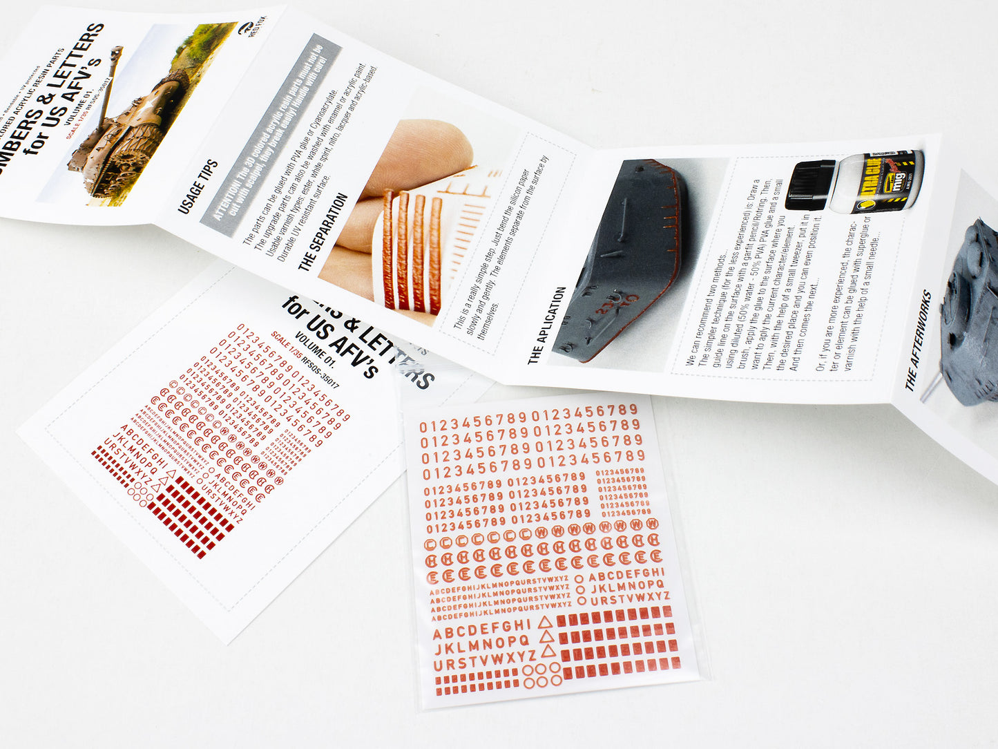 Red Fox Studio 1/35 Numbers & Letters for US AFV's Vol.01 RFSQS-35017