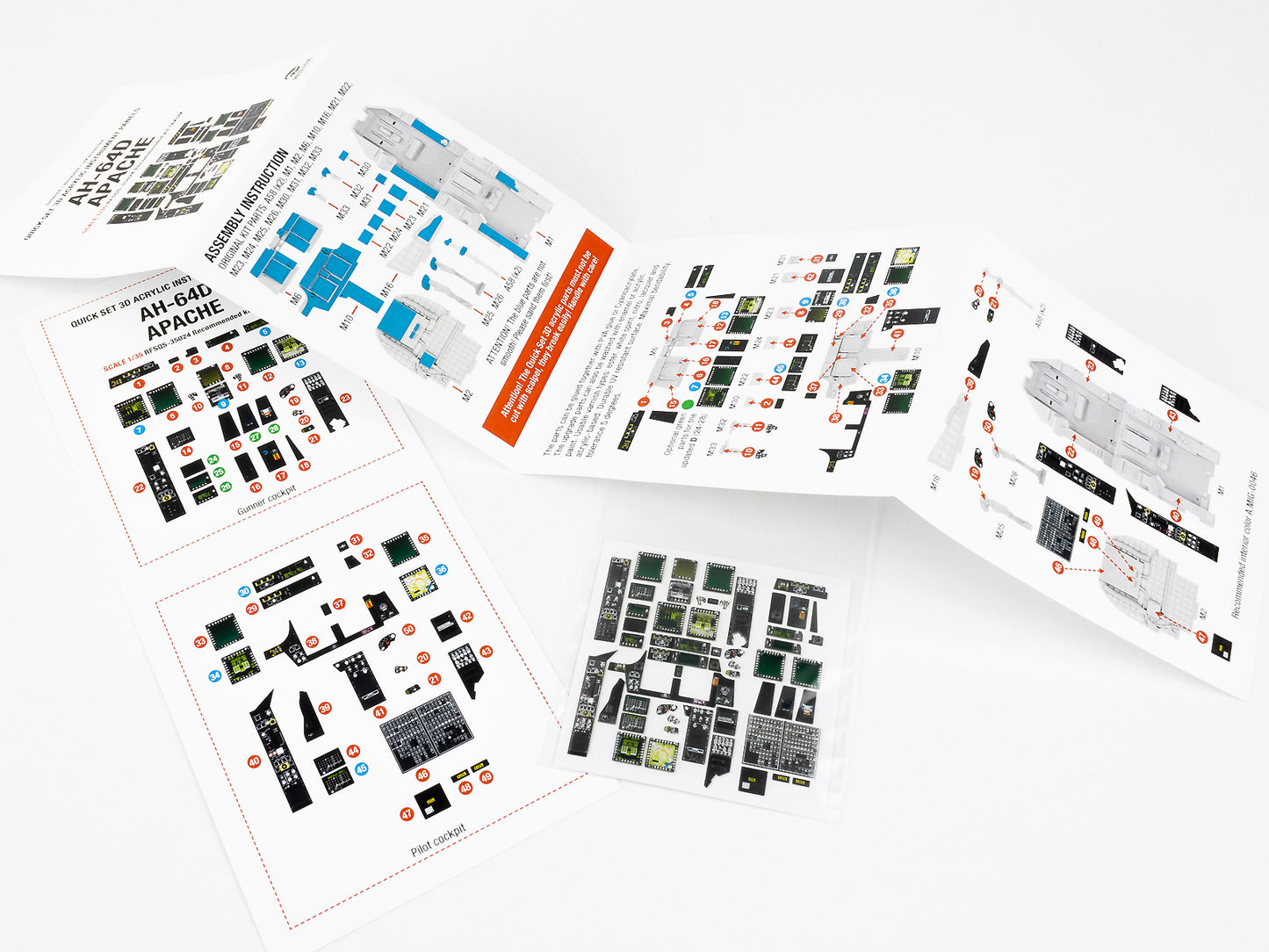 Red Fox Studio Cockpit Set For Takom AH-64D Apache RFSQS-35024