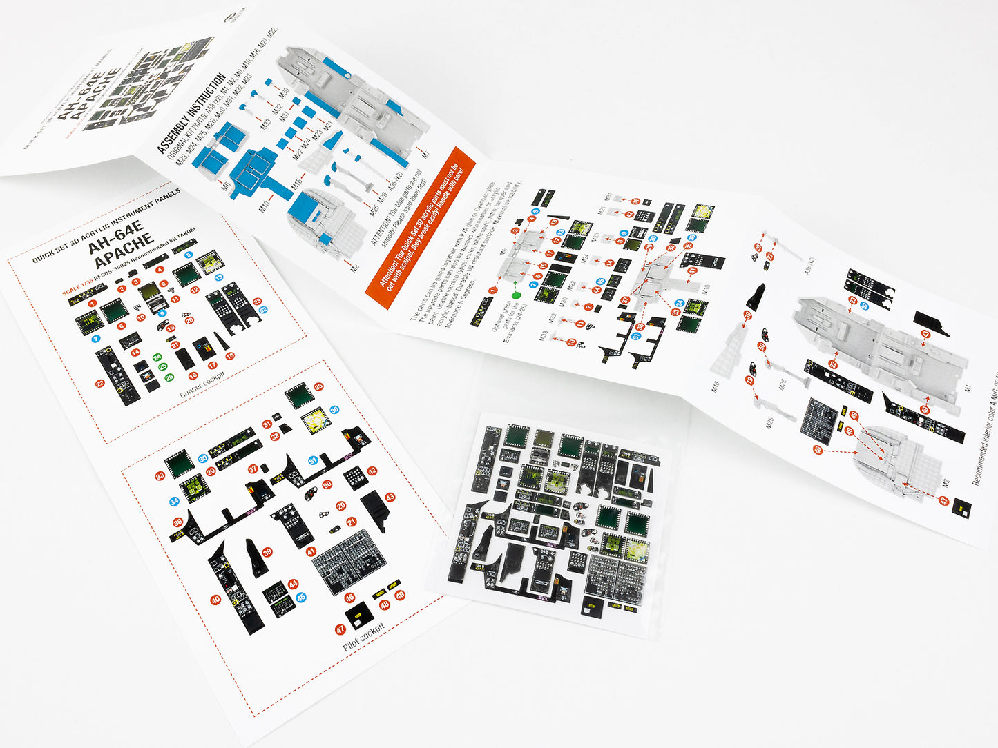 Red Fox Studio 1/35 Cockpit Set For Takom AH-64E Apache RFSQS-35025