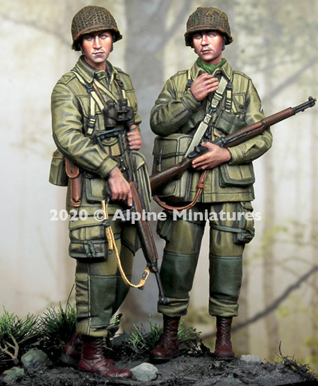 Alpine Miniatures 35277 US 101st Airborne Set #2 (2 Figures) 1/35