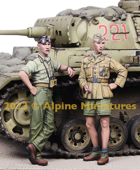 Alpine Miniatures 35311 German DAK Panzer Crew Set (2 Figures) 1/35