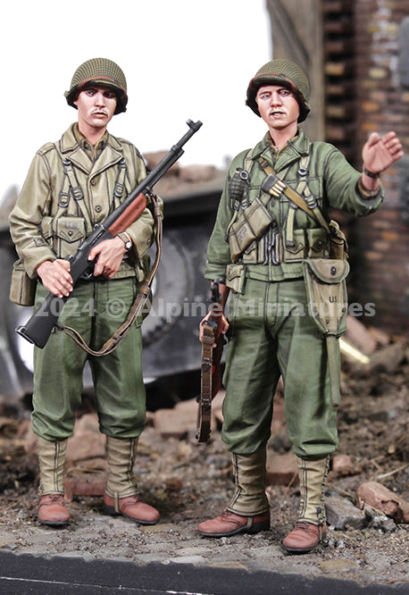 Alpine Miniatures  35323 US Infantry 2nd ID Set (2 Figures) 1/35