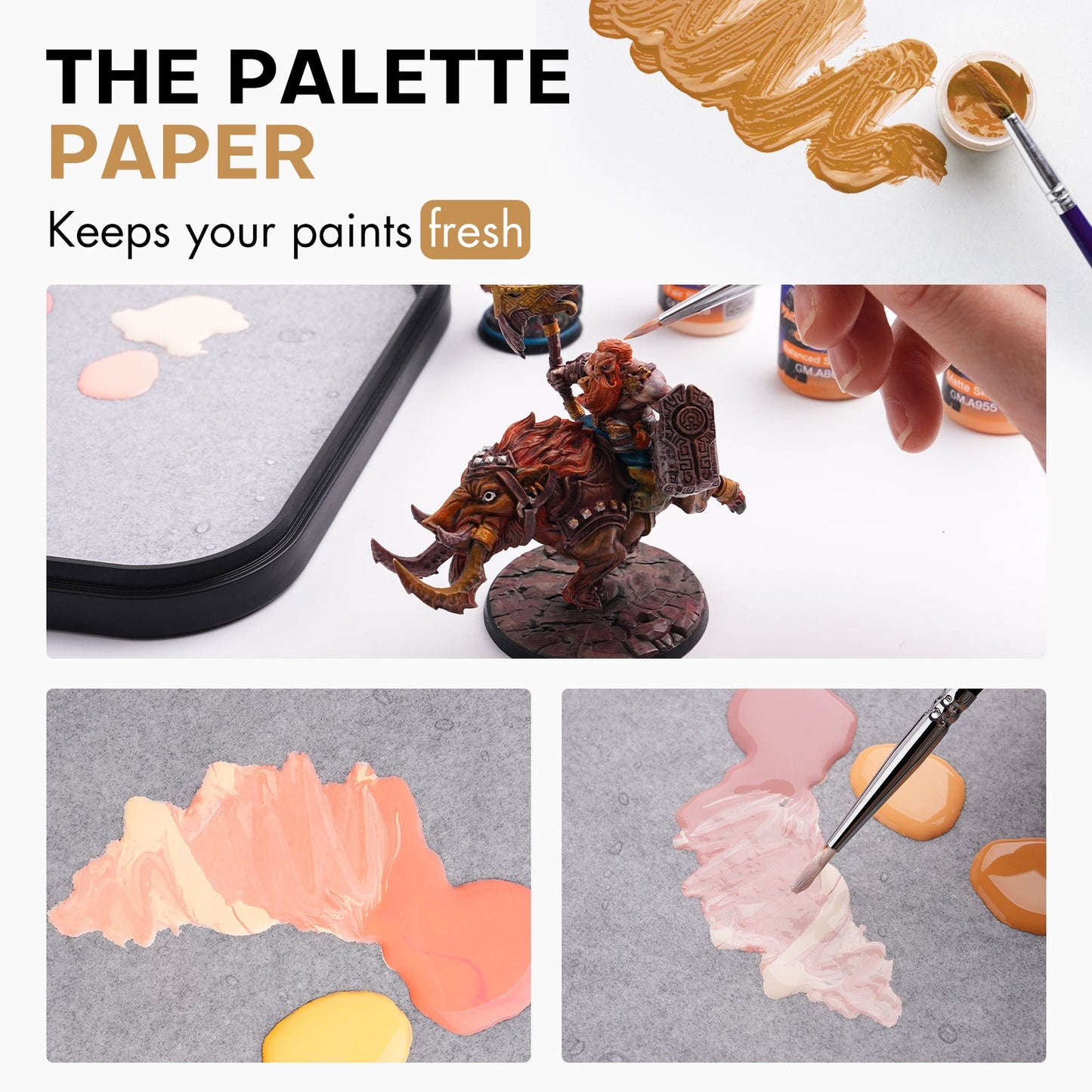 Golden Maple 50 Hydration Paper Sheets for Wet Palette