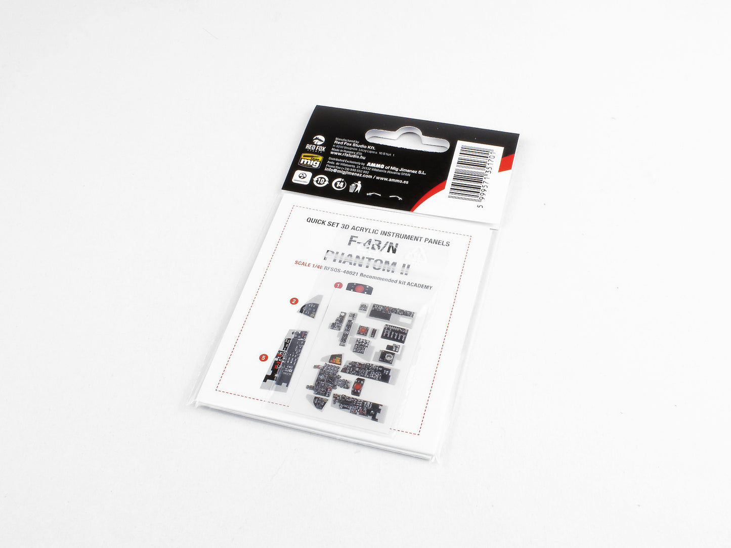 Red Fox Studio 1/48 Cockpit Set For Academy F-4B/N Phantom II RFSQS-48021