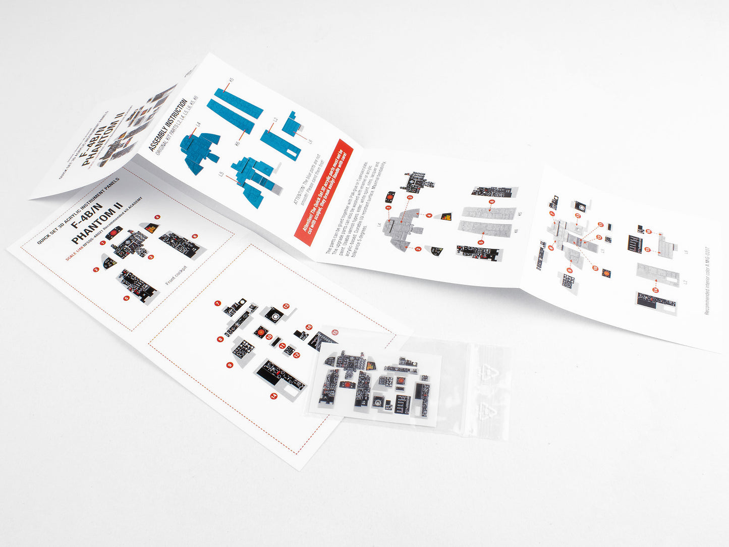 Red Fox Studio 1/48 Cockpit Set For Academy F-4B/N Phantom II RFSQS-48021