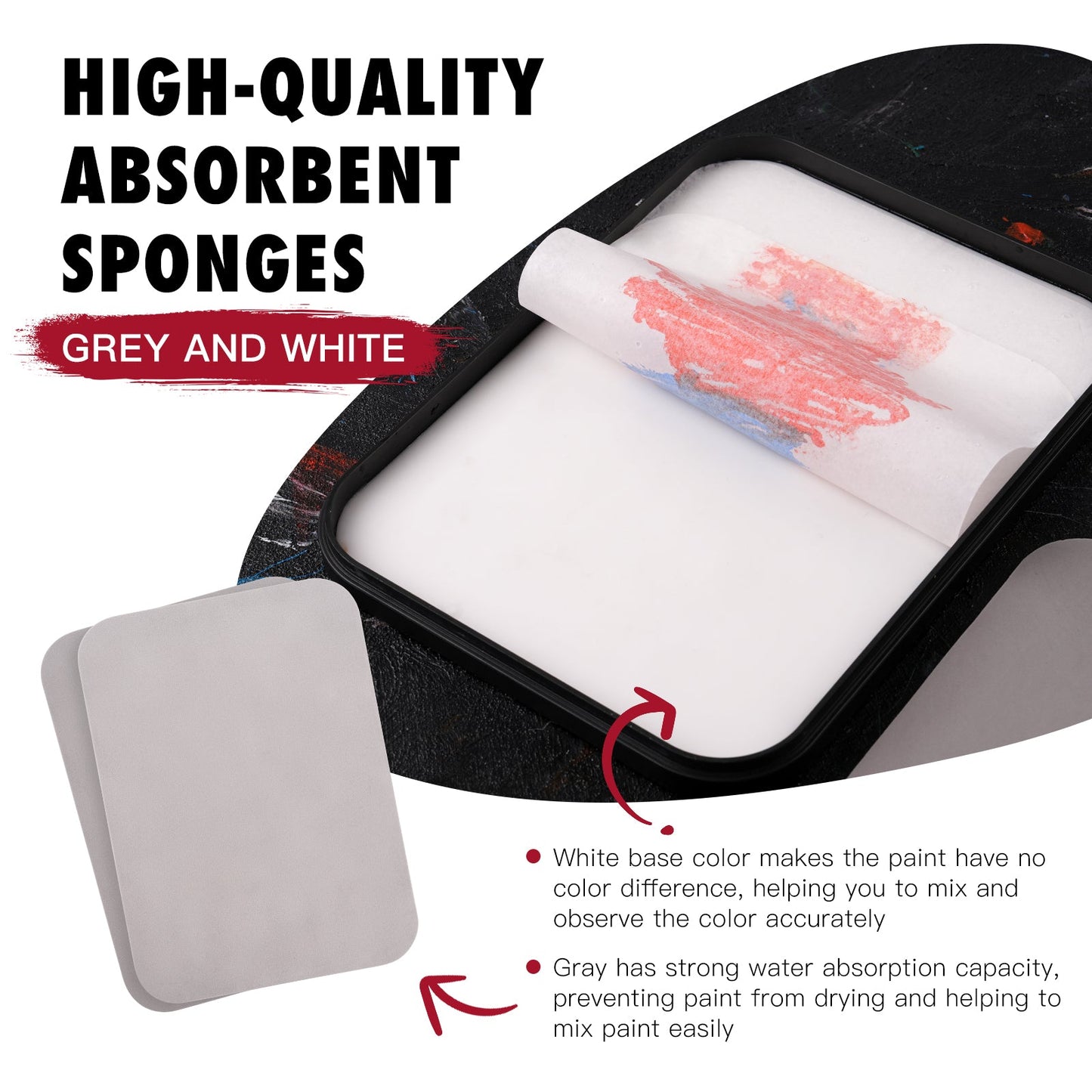 Golden Maple 2 in 1 Wet Palette Kit for Acrylic Miniature Painting