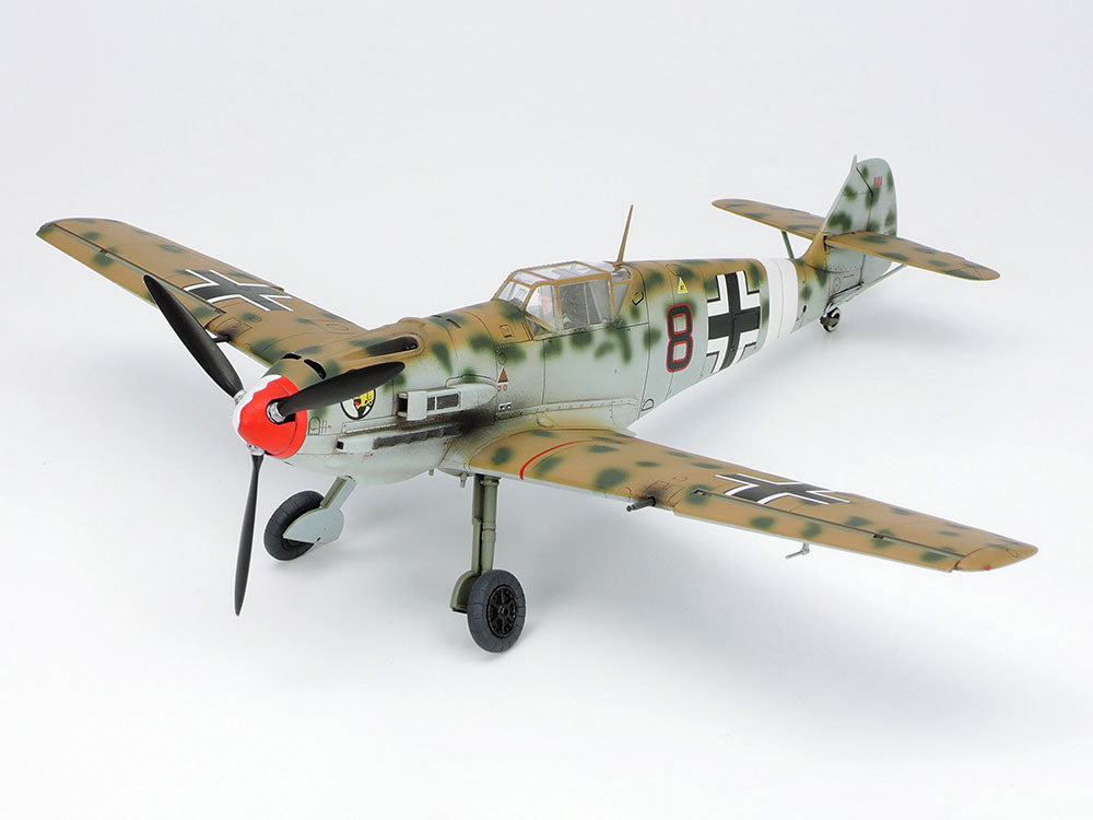 Tamiya 1/48 Scale Messerschmitt Bf 109E-4/7 Trop Model Kit completed kit with a North African paint option 