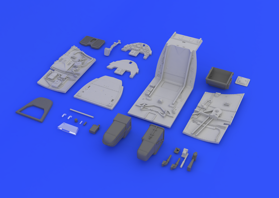 Eduard Brassin 1/32 Bf 109G-6 cockpit resin and photo-etched detail set for Revell model kit