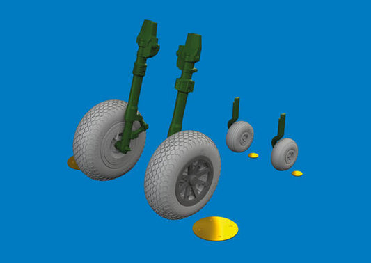 Eduard 1/48 P-40E Brassin Cross Tread Wheels For Eduard