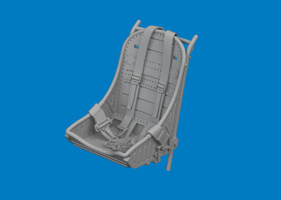 Eduard 1/48 P-40E Brassin Seat W/ Integral Belts Type 1 PRINT 