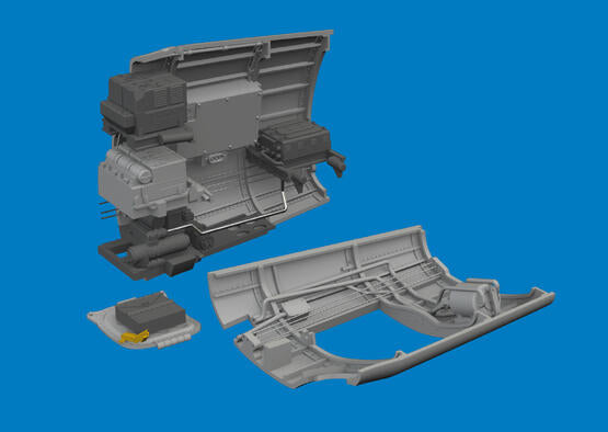 Eduard 1/48 P-40E Radio Compartment PRINT 