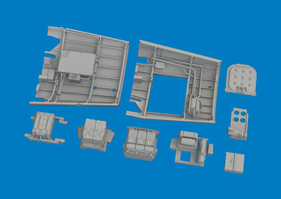 Eduard 1/48 P-40E Radio Compartment PRINT 
