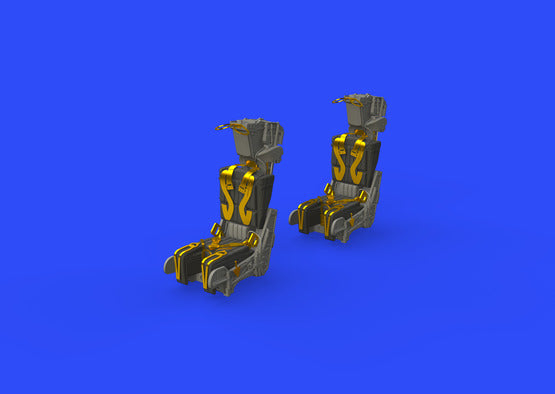 Eduard 1/48 F-14A Late LööK Plus cockpit detail set for Tamiya kit – resin panel, seatbelts, and photoetch.