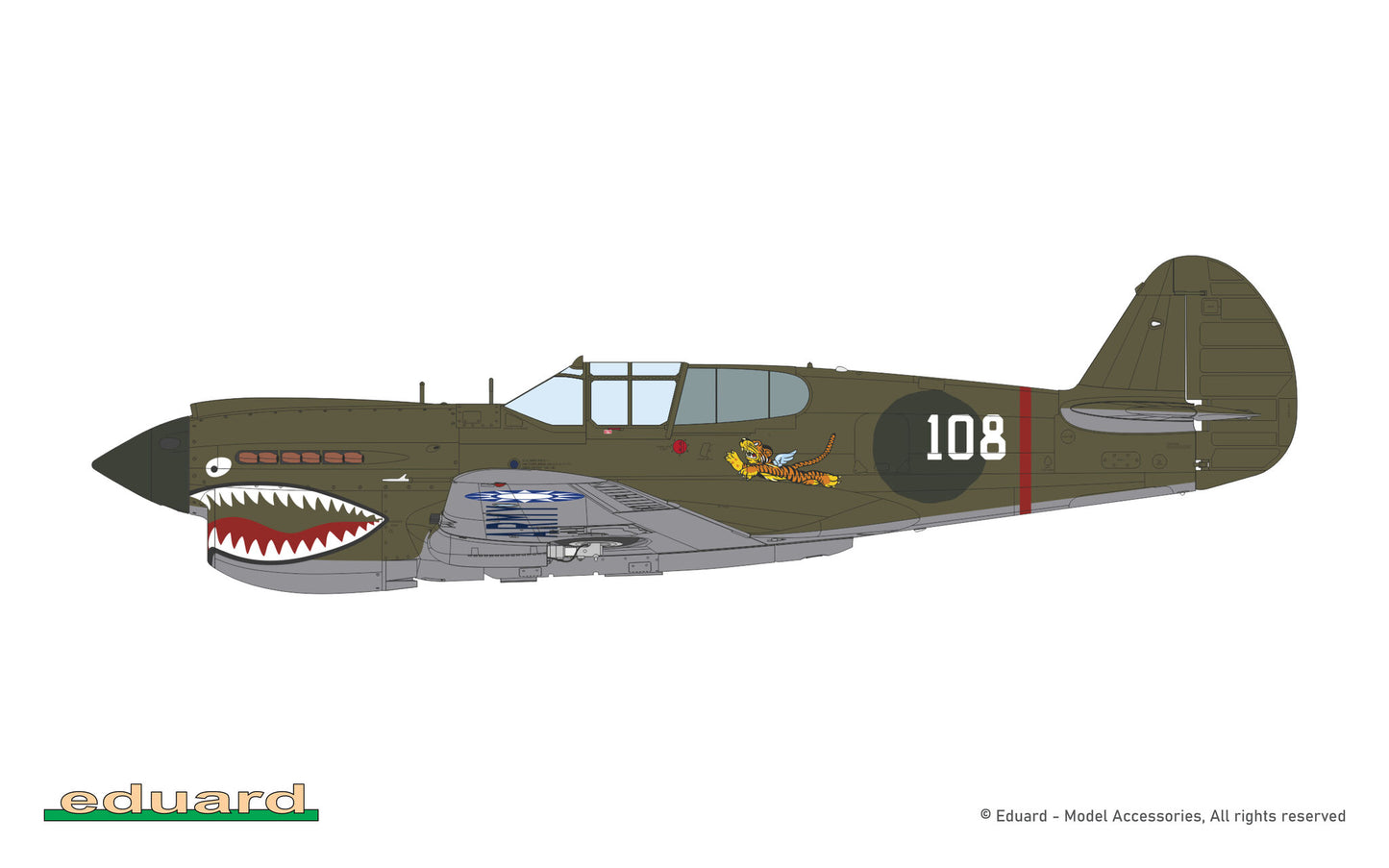 Eduard 1/48 P-40E Warhawk ProfiPACK