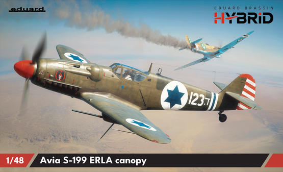 “Eduard Avia S-199 ERLA canopy 1/48 box front”