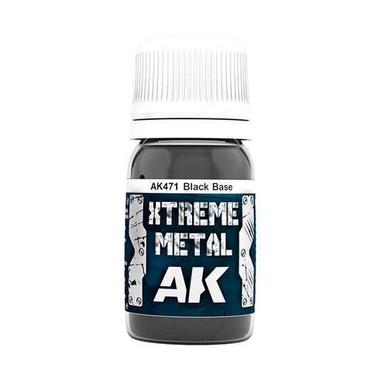 AK471 XTREME METAL BLACK BASE 30ml