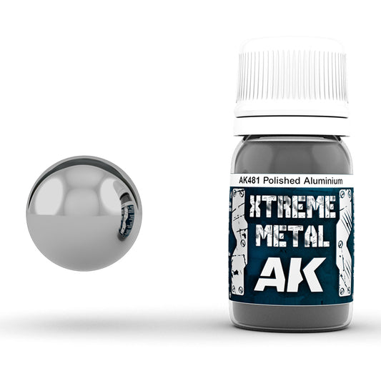 AK481 XTREME METAL POLISHED ALUMINIUM 30ml