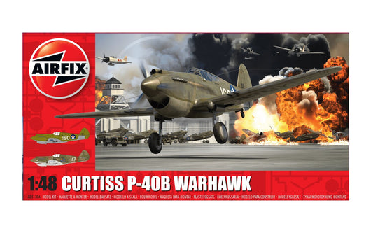 Airfix 1/48 Curtiss P40B Warhawk box art