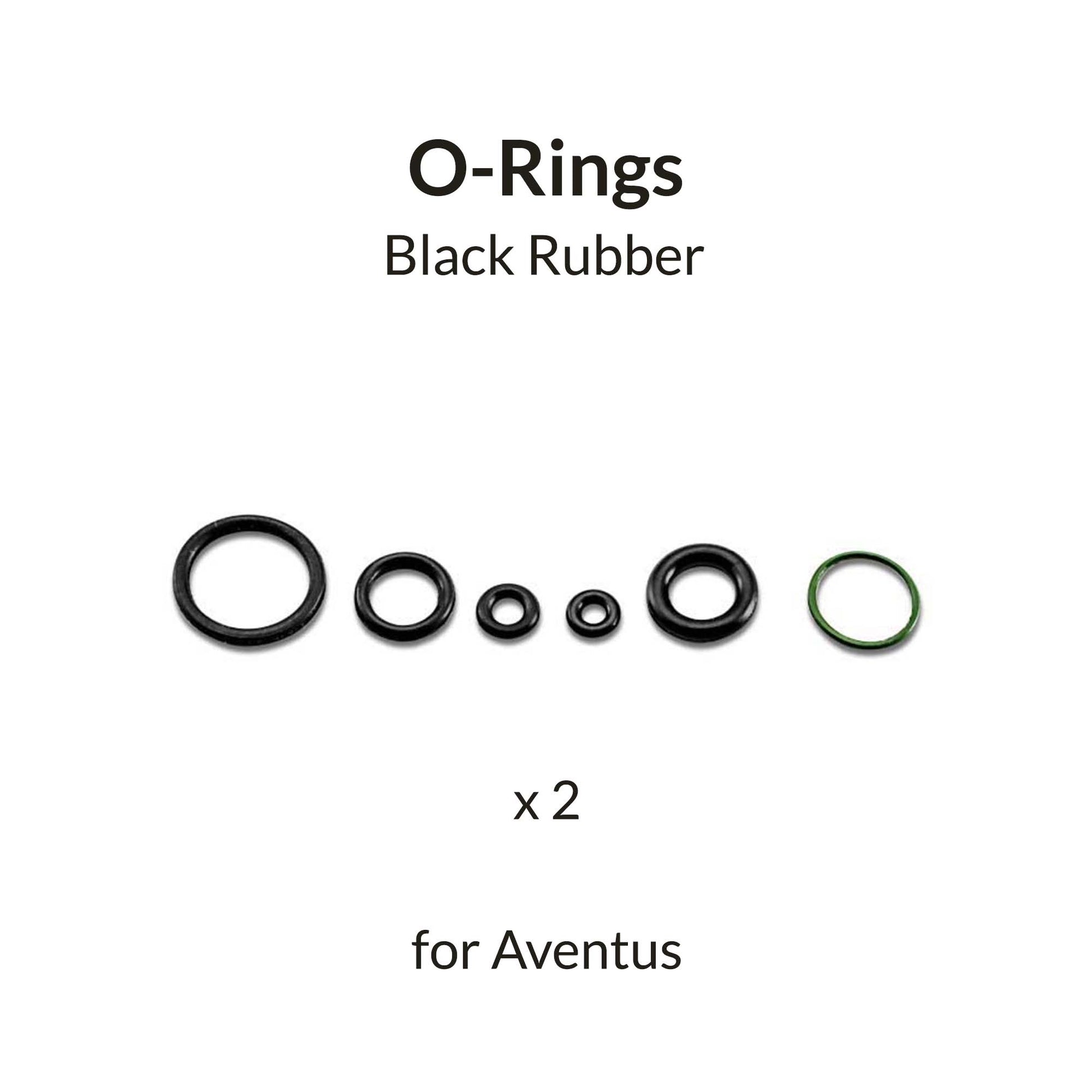 Gaahleri Aventus Black O-Rings set for airbrush maintenance and airtight sealing