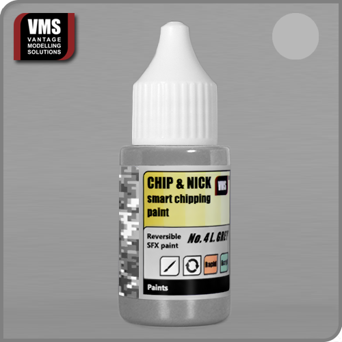VMS Chip & Nick No.4 Light Grey: "VMS Chip & Nick No.4 Light Grey – Perfect for weathering light-colored surfaces."