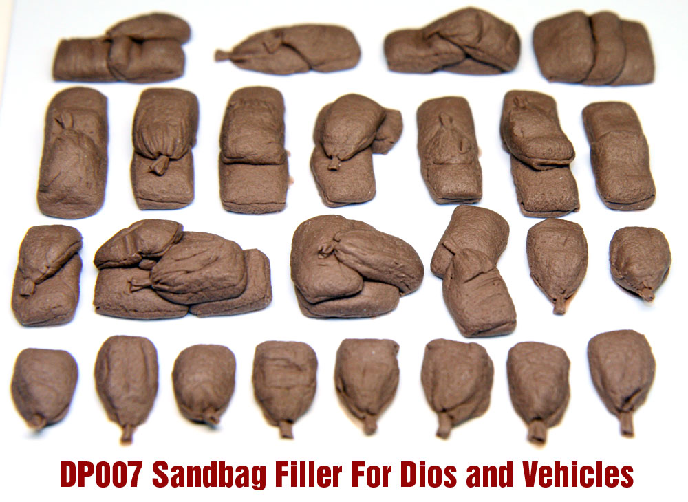 “Value Gear DP007 Sandbag Filler – resin sandbag clumps for 1/35 scale WWII dioramas.”
