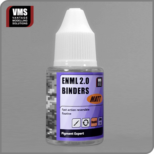VMS ENML 2.0 Binders Matt 30 ml – Reworkable Pigment Fixer for Enamel Weathering Techniques – Vantage Modelling Solutions