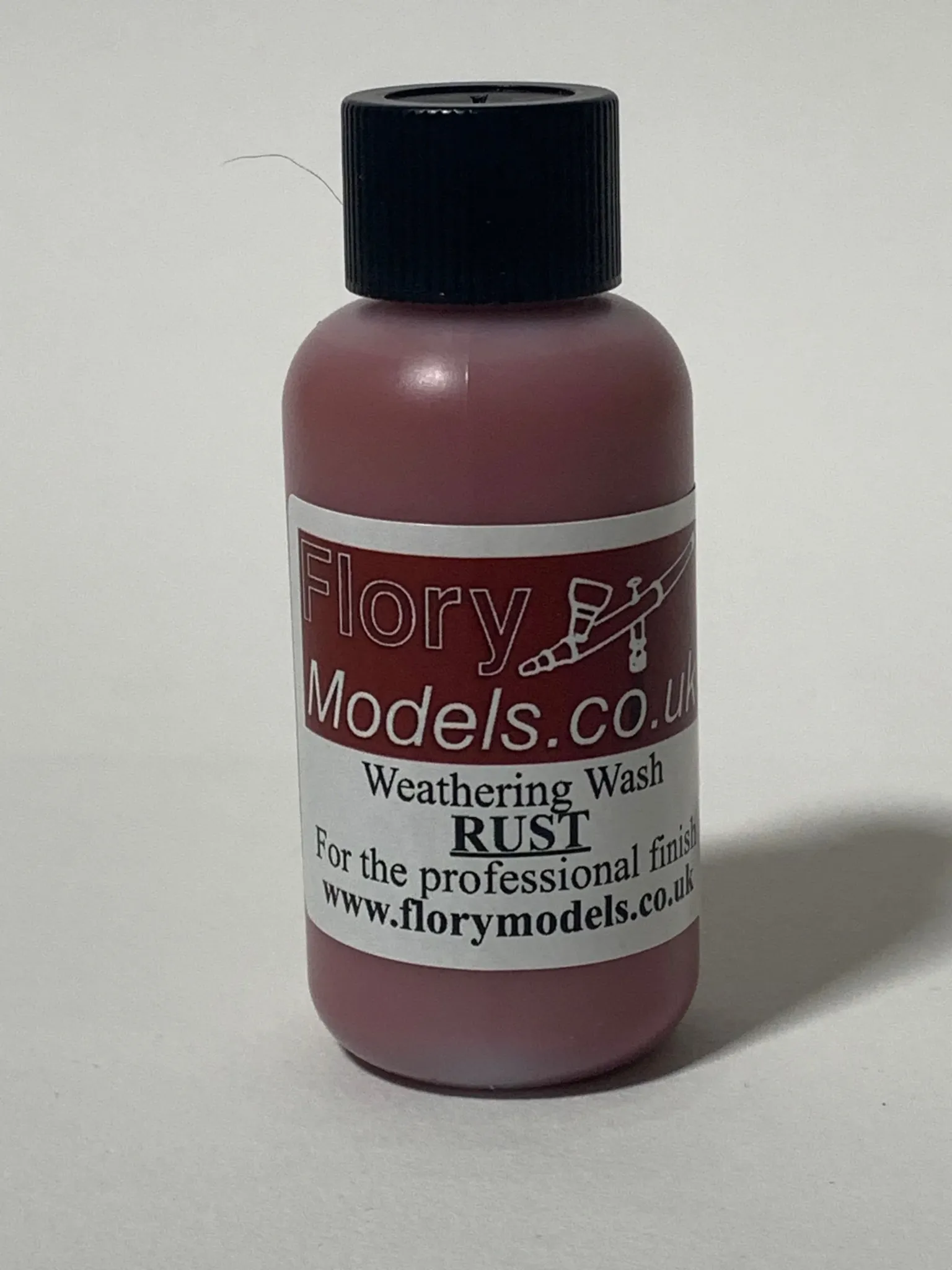 Flory Models Rust Weathering Wash FMW006 bottle for realistic rust and corrosion effects on scale models