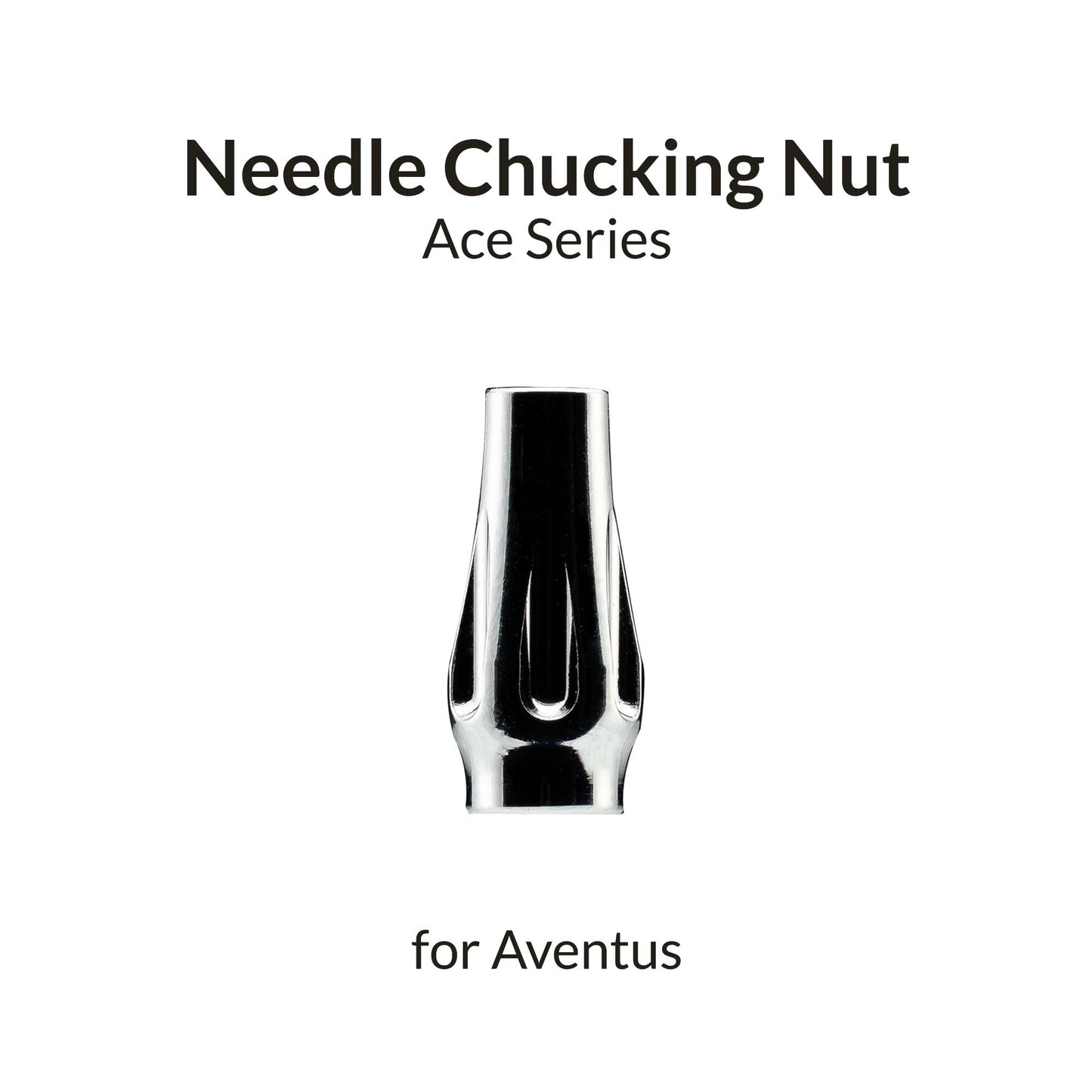 Gaahleri Aventus Silver Needle Chucking Nut — airbrush component for secure needle clamping and stable performance.