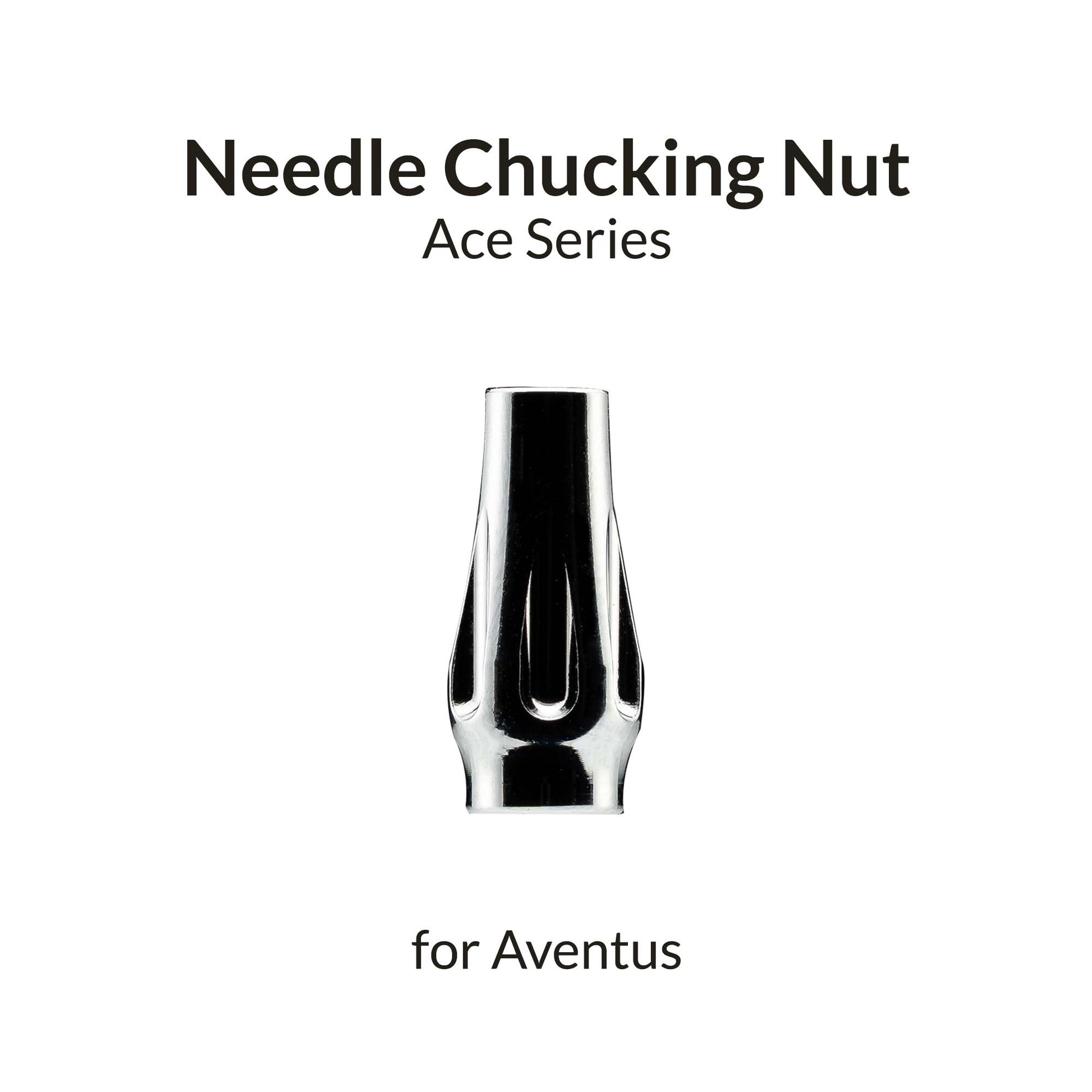 Gaahleri Aventus Silver Needle Chucking Nut — airbrush component for secure needle clamping and stable performance.