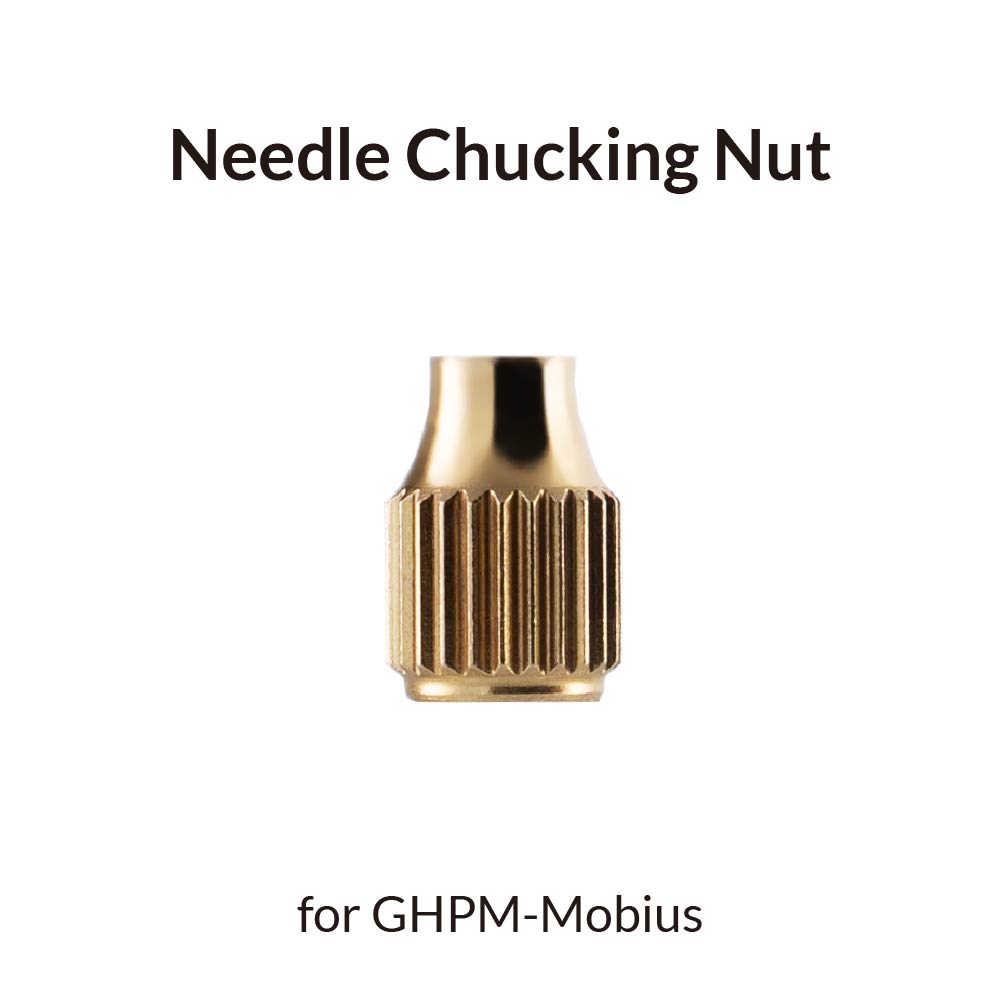 Gaahleri Needle Chucking Nut for Mobius – precision replacement retention nut for GHPM-Mobius airbrush needle guide.