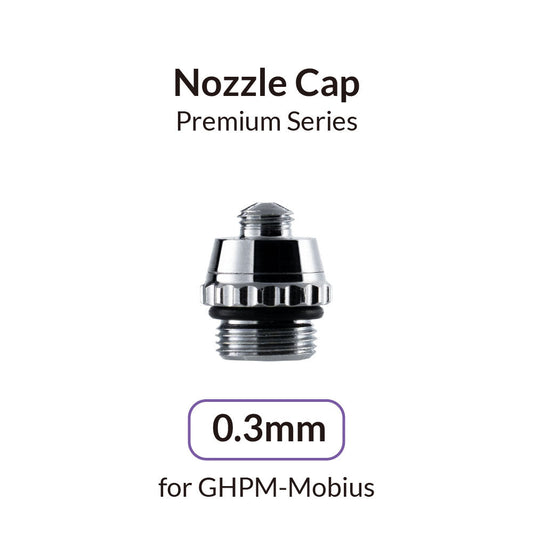 Gaahleri 0.3 mm Airbrush Nozzle Cap for Mobius – precision replacement cap ensuring optimal airflow, fit, and performance for Gaahleri Mobius airbrushes.