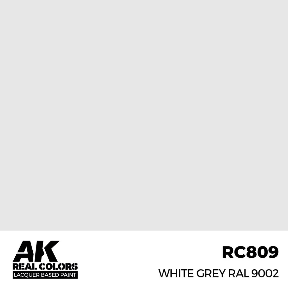 RC809 White Grey RAL 9002