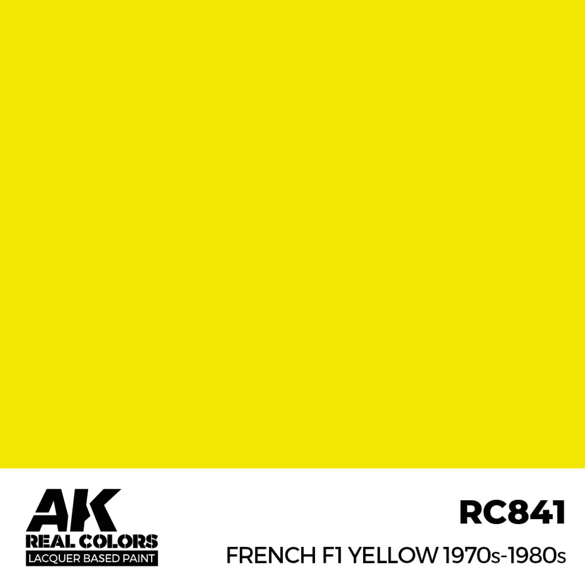 RC841 French F1 Yellow 1970s-1980s