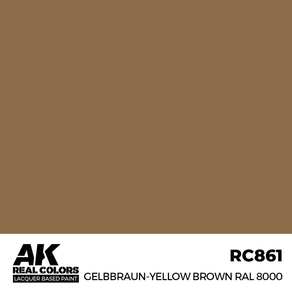 RC861 Gelbbraun-Yellow Brown RAL 8000