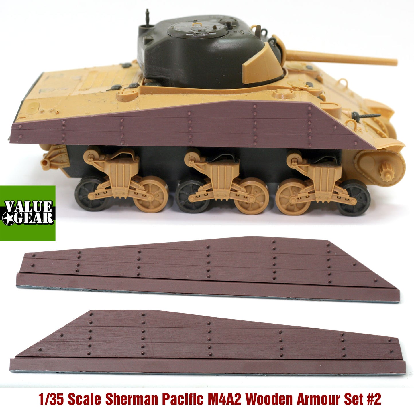 Value Gear Details 1/35 SB422 Sherman M4A2 Wood Panel Armor Set #2